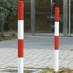 Barrières et poteaux sécurité et signalisation butée de protection amovible pole protection avec cylinderslot - ø 76 mm