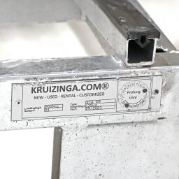 Glasbokken glastransportcontainer dubbelzijdige belading