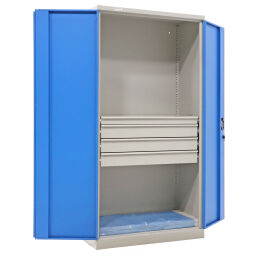 Cabinet rotating door cabinet 4 drawers