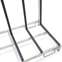Glass rack glass transport container one-side loading