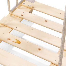 Offres de roll conteneurs roll conteneur 2-parois fond en bois avec barrières à pince
