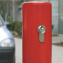 Barriers safety and marking bumper protection removable protective pole with cylinderslot - ø 60 mm