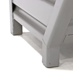 Stapelboxen stahl feste konstruktion stapelbehälter schräge grifföffnung
