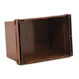 Offres boite de rangement plastique bac empilable et emboîtable avec supports d'empilage pliables