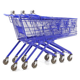 Roll cage used shopping trolley 4 castor wheels