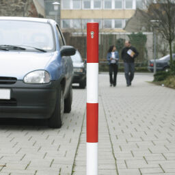 Barriers safety and marking bumper protection removable protective pole with cylinderslot - ø 60 mm