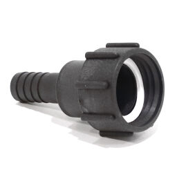 IBC Container toebehoren adapter DIN 61 / S60X6 binnendraad - 1 inch slangpilaar