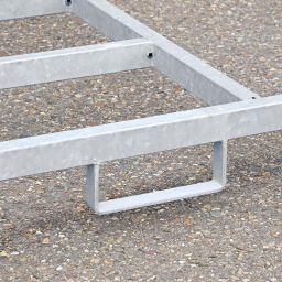 Rack mobile palette de clôture de construction convient pour 15 grille de construction