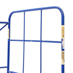Furniture roll container roll cage l-nestable