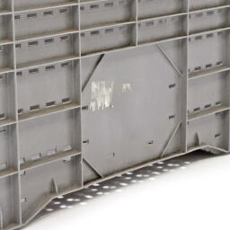 Stapelboxen kunststoff großvolumenbehälter perforierte wände und boden