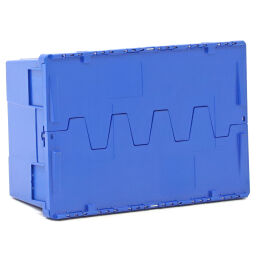 Stapelboxen kunststoff nestbar und stapelbar mit 2-teiligem deckel