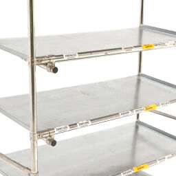 Used warehouse trolley shelved trolley with 5 shelves