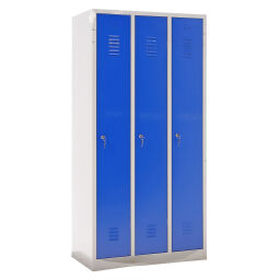 Casiers, vestiaire et armoires casier 3 portes (cylindre)