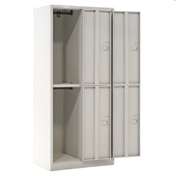 Casiers, vestiaire et armoires casier 4 portes (cylindre)