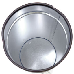 Waste bin waste and cleaning steel waste pin for separated waste