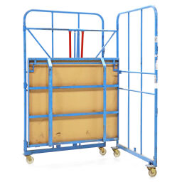 Gebruikte meubeltransportwagen rolcontainer l-frame nestbaar