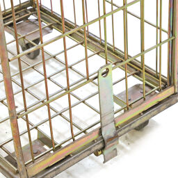 Laundry roll container roll cage fixed construction