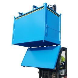 Hopper tilting container lifting for fork-lift truck and crane 