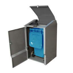 Bac poubelle poubelles et produits de nettoyage conversion pour les conteneurs à déchets de 120 litres avec accélérateur verrouillable avec ressorts à gaz