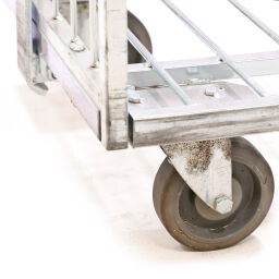 Roll conteneur occasion conteneur mobile pour les laveries construction robuste/ fixe