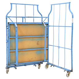 Chariot meuble roll conteneur conteneur à meubles l-châssis, emboitables et empilable