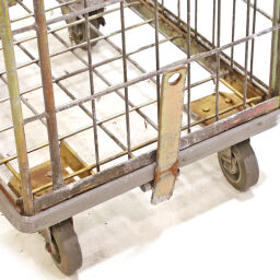 Roll cage used laundry roll container fixed construction