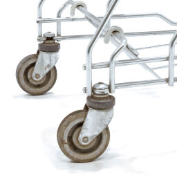 Used warehouse trolley shopping trolley 4 castor wheels