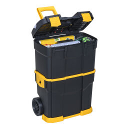 Transport case Toolbox with integrated trolley