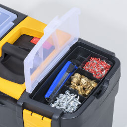Transport case Toolbox with integrated trolley