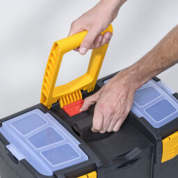 Transport case Toolbox with integrated trolley