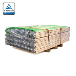 Palettenrahmen für Europaletten aus Holz | 1200 mm x 800 mm | 4 Scharniere | TÜV-zertifiziert | Palettenangebot 50 Stück