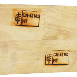 2-Sides 2-sides roll container wooden floor with clamping rails