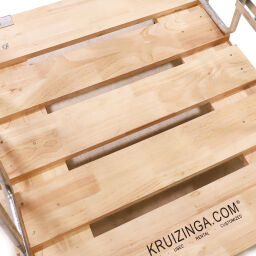 2-Sides 2-sides roll container wooden floor with clamping rails
