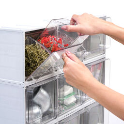 Storage bin plastic assortment cabinet accessories