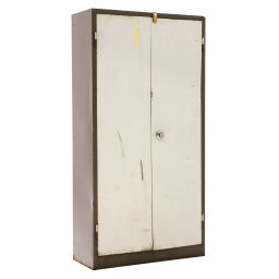 Cabinet material cabinet with 2 hinged doors and 3 floors 