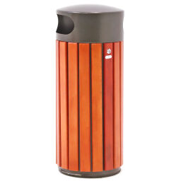 Outdoor waste bins waste and cleaning steel waste pin with galvanized inner tray