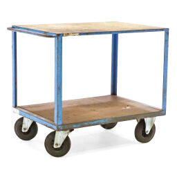 Used warehouse trolley table top cart push bracket(s)