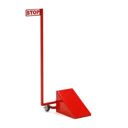 Safe accessories wheel chock for truck with warning sign