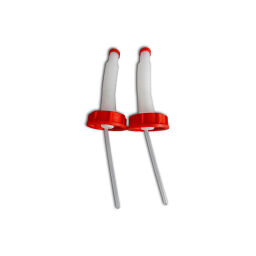 Barrels accessories screw-on pouring spout with dust cap and cap size DIN61 