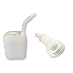 Barrels accessories flexible spout retractable with cap size DIN 45 