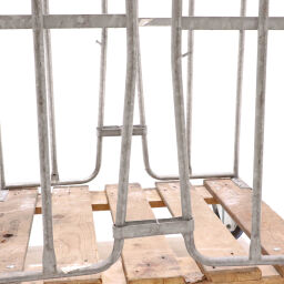 Roll cage used 2-sides clamp fences + 2 rubber tensioning belts