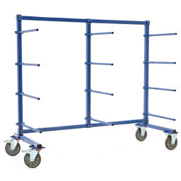Trolleys with carrier spars warehouse trolley fetra carrier spar trolley one-sided