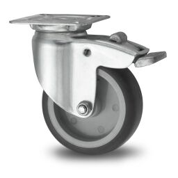 Castor wheels castor wheel with brake Ø 75x25 mm