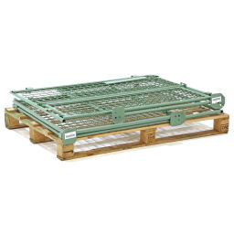 Rehausse palette Construction rabattables empilables 1 clapet en 1 côté longue Occasion