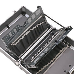 Caisse à outils valise technicien avec fermeture à combinaison