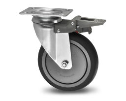 Roulettes et roues roue pivotante avec frein ø 100 mm