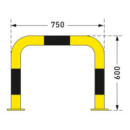 Collision protection safety and marking guardrail crash protection bar of steel