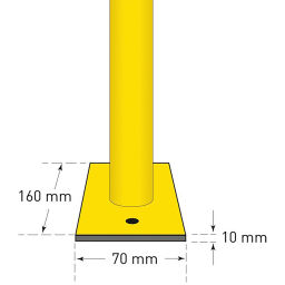 Protective guard rails mounting bracket