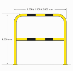 Protective guard rails mounting bracket