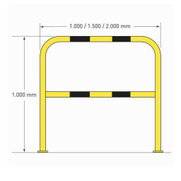 Protective guard rails mounting bracket